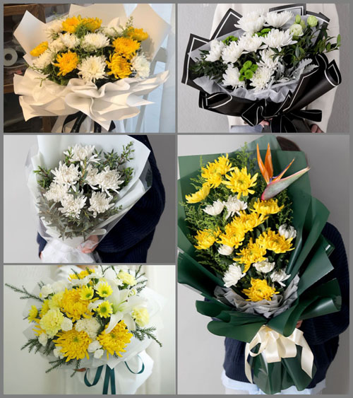 广东湛江市吴川市兰石镇顿谷村白事花束代送